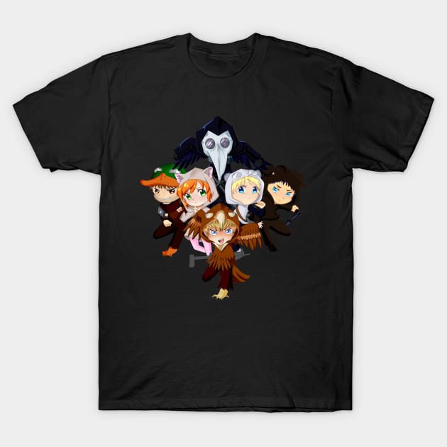 Metal Gear Chibis T-Shirt by theroseknight26